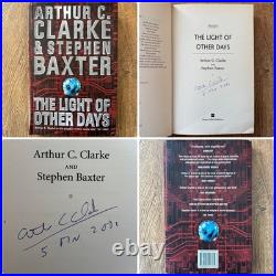 Signed By Arthur C Clarke The Light Of Other Days First Edition RARE HB