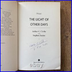 Signed By Arthur C Clarke The Light Of Other Days First Edition RARE HB