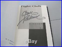 Signed Chuck Palahniuk Fight Club 1st Edition 1st Print HC 2nd State
