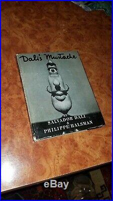Signed Dali's Mustache by Salvador Dali & Philippe Halsman 1954 1st Edition HC