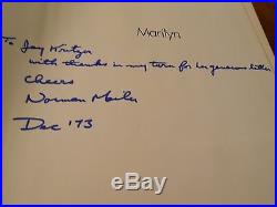 Signed/Dated+ First Edition Marilyn A Biography by Norman Mailer, 1973 Monroe