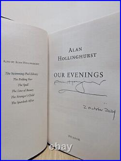 Signed-Dated-First Edition-Our Evenings by Alan Hollinghurst-New