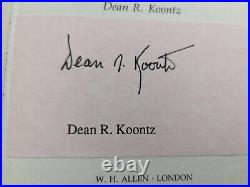 Signed Dean R. Koontz Phantoms First Edition 1983