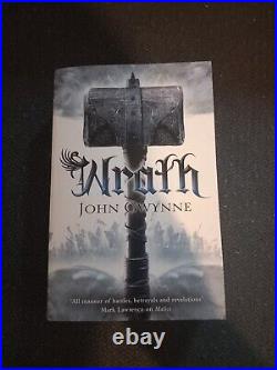 Signed FIRST Edition Wrath by John Gwynne Rare
