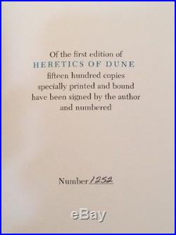 Signed FRANK HERBERT Limited Edition HERETICS OF DUNE Numbered FIRST EDITION