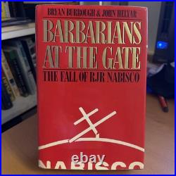 Signed First Edition 1st Printing Barbarians at the Gate Bryan Burrough, Helyar