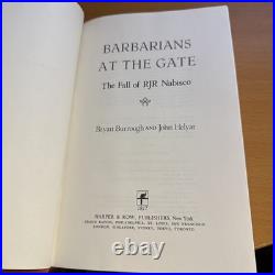 Signed First Edition 1st Printing Barbarians at the Gate Bryan Burrough, Helyar