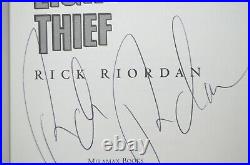 Signed First Edition 2nd The Lightning Thief by Rick Riordan 2005