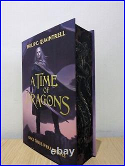 Signed-First Edition-A Time Of Dragons by Philip C Quaintrell-Sprayed-New