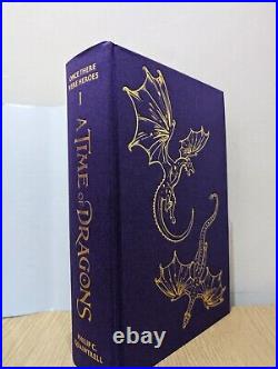 Signed-First Edition-A Time Of Dragons by Philip C Quaintrell-Sprayed-New