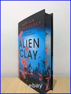 Signed-First Edition-Alien Clay by Adrian Tchaikovsky-Sprayed Edge-New