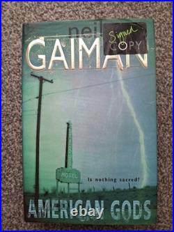 Signed First Edition American Gods- Neil Gaiman 2001