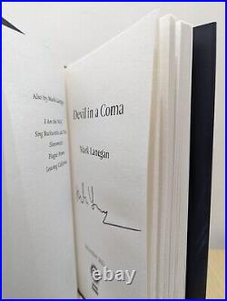 Signed-First Edition-Devil in a Coma by Mark Lanegan-New