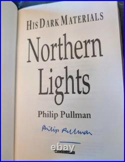 Signed, First Edition Early Print. Northern Lights, Philip Pullman. Unclipped DJ
