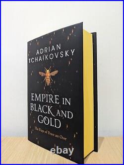 Signed-First Edition-Empire in Black and Gold by Adrian Tchaikovsky-Sprayed-New