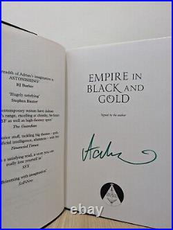 Signed-First Edition-Empire in Black and Gold by Adrian Tchaikovsky-Sprayed-New