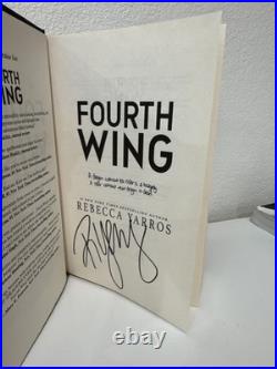 Signed First Edition Fourth Wing Rebecca Yarros Published & Printed In America