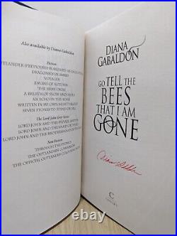 Signed-First Edition-Go Tell the Bees that I Am Gone by Diana Gabaldon-Sprayed