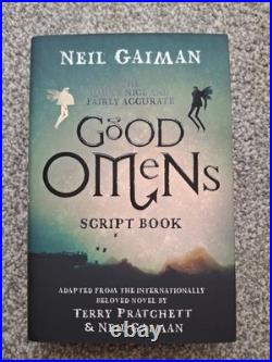 Signed First Edition Good Omens Script Book Neil Gaiman