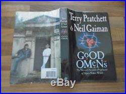 Signed First Edition Good Omens. Terry Pratchett. Neil Gaiman. 1st Guild 1990