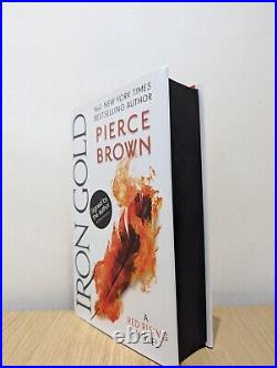 Signed-First Edition-Iron Gold Red Rising Series 4 by Pierce Brown-Sprayed