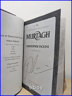 Signed-First Edition-Murtagh The World of Eragon by Christopher Paolini-New
