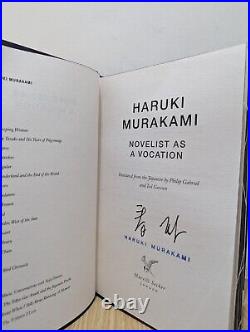 Signed-First Edition-Novelist as a Vocation by Haruki Murakami-Sprayed Edge-New