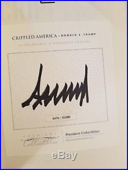 Signed First Edition President Donald Trump Crippled America