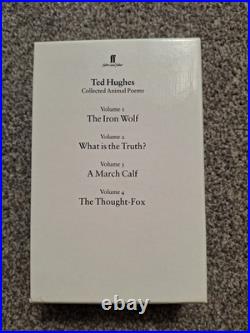 Signed First Edition- Ted Hughes Collected Animal Poems 1995 4 Volumes