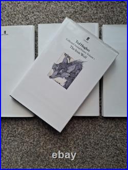 Signed First Edition- Ted Hughes Collected Animal Poems 1995 4 Volumes