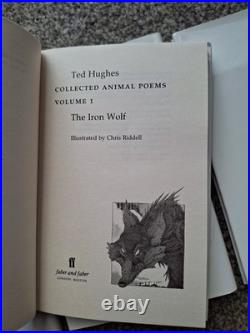Signed First Edition- Ted Hughes Collected Animal Poems 1995 4 Volumes Signed First Edition- Ted Hughes Collected Animal Poems 1995 4 Volumes