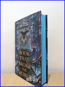 Signed-First Edition-The Book That Broke the World by Mark Lawrence-Sprayed-New