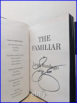 Signed-First Edition-The Familiar by Leigh Bardugo-Black Sprayed-New