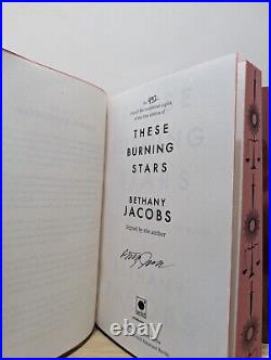 Signed-First Edition-These Burning Stars by Bethany Jacobs-Sprayed Edge-New