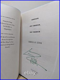 Signed-First Edition-Tomorrow, and Tomorrow, and Tomorrow by Gabrielle Zevin-New