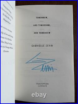 Signed Gabrielle Zevin First Edition Tomorrow and Tomorrow and Tomorrow HB Book