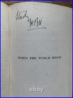 Signed H Rider Haggard / WHEN THE WORLD SHOOK 1st edition 1919