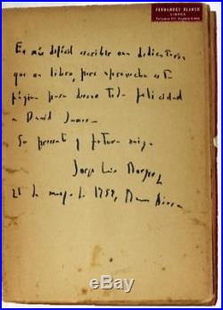 Signed Jorge Luis Borges First Edition 1952 Otras Inquisiciones 1937-1952