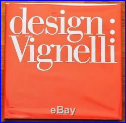 Signed Massimo Vignelli Design (knoll) 1990 1st Edition & Printing Fine Copy