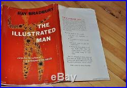 Signed Near Fine 1st/1st Edition The Illustrated Man Ray Bradbury
