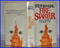 Signed Near Fine 1st Edition, Early Printing Fire-starter Stephen King
