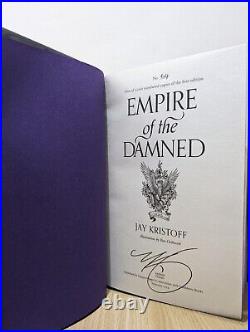 Signed-Numbered-First Edition-Empire of the Damned by Jay Kristoff-Sprayed Edge