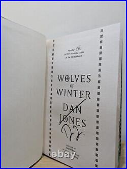 Signed-Numbered-First Edition-Essex Dogs/Wolves of Winter by Dan Jones-New