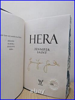 Signed-Numbered-First Edition-Hera by Jennifer Saint-Sprayed Edge-New