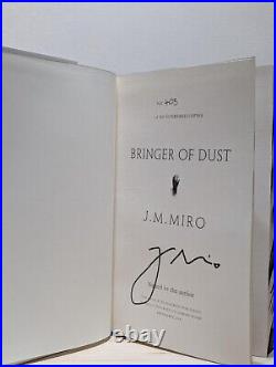 Signed-Numbered-First Edition-Ordinary Monsters Bringer of Dust by J. M. Miro