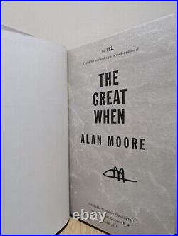 Signed-Numbered-First Edition-The Great When by Alan Moore-New