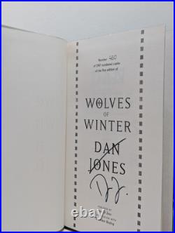 Signed-Numbered-First Edition-Wolves of Winter by Dan Jones-New