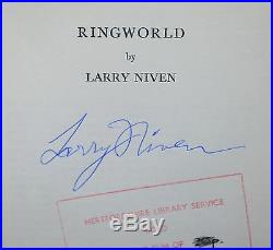 Signed RINGWORLD by Larry Niven 1972 Gollancz FIRST HARDCOVER EDITION Ex Library