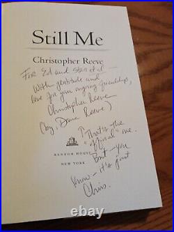 Signed, Still Me, 1998, first edition, Christopher Reeve, HCDJ