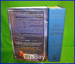 Signed THE WAY OF KINGS Brandon Sanderson 1st First Edition HC Cosmere Universe